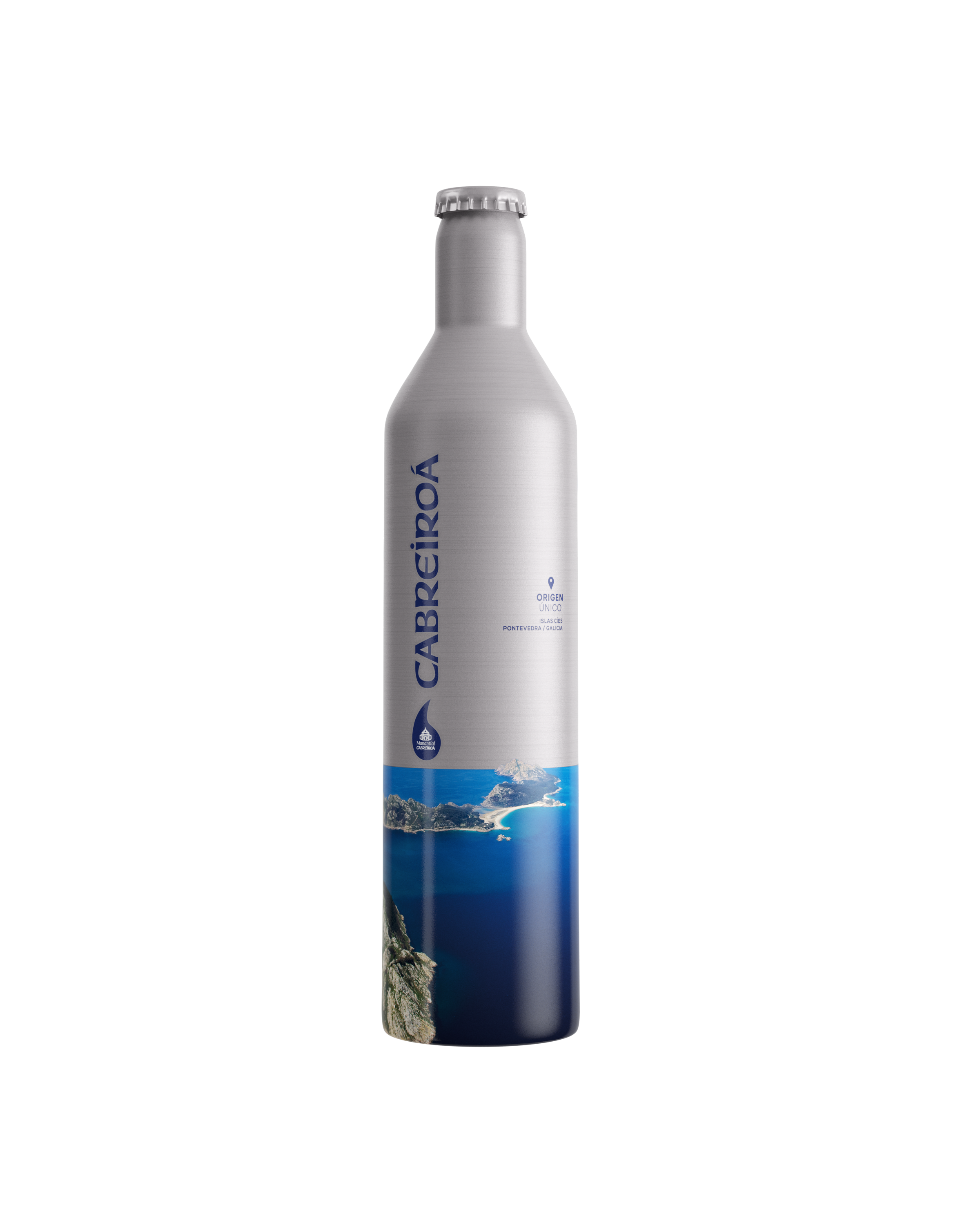 Botella Agua Mineral Natural 50cl Aluminio - Islas Cies- Cabreiroá