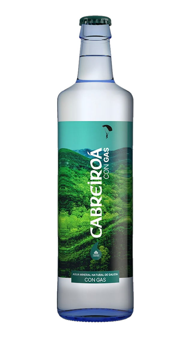 Botella Agua con Gas 50cl Vidrio - Cabreiroá