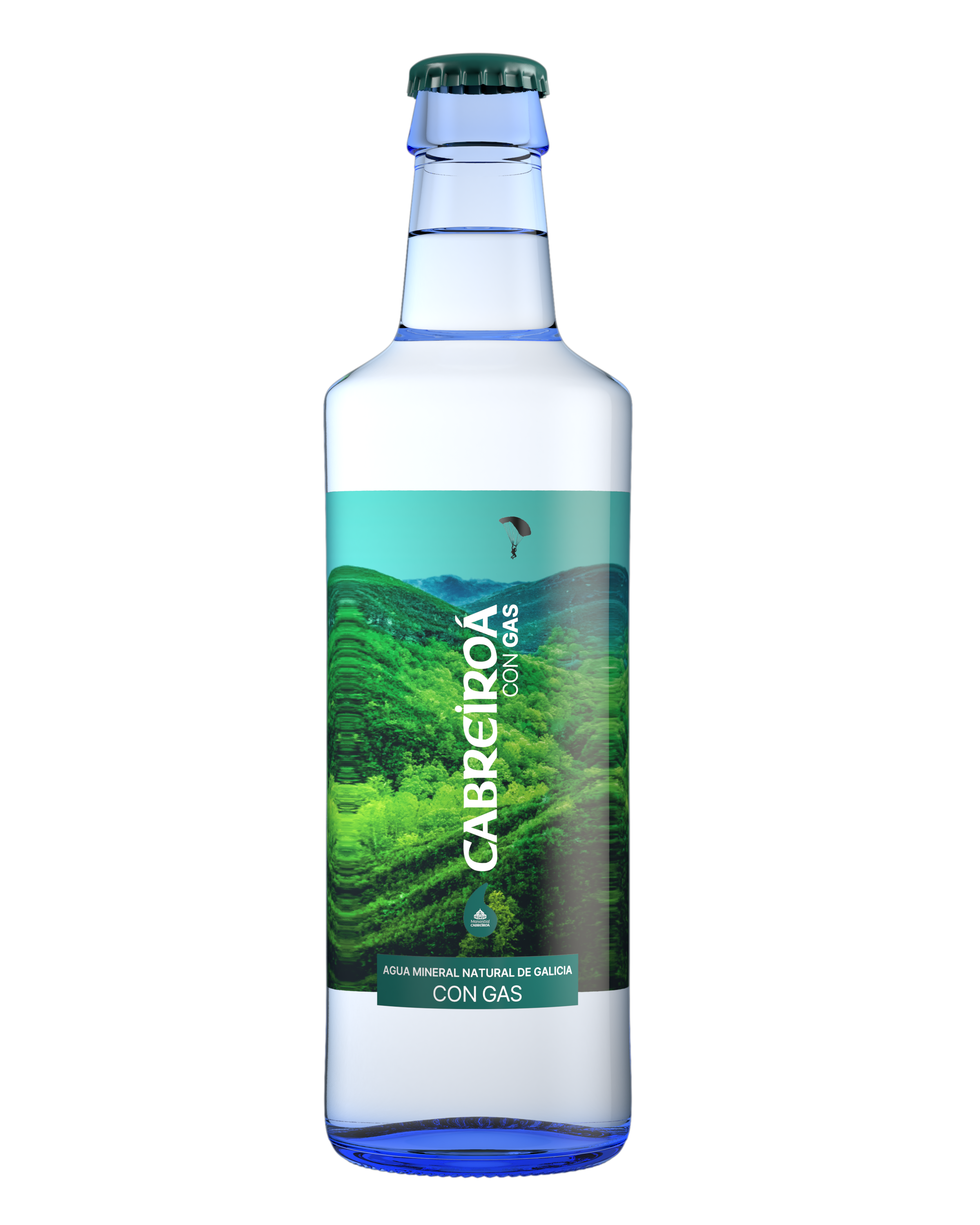 Botella Agua con Gas 33cl Vidrio - Cabreiroá