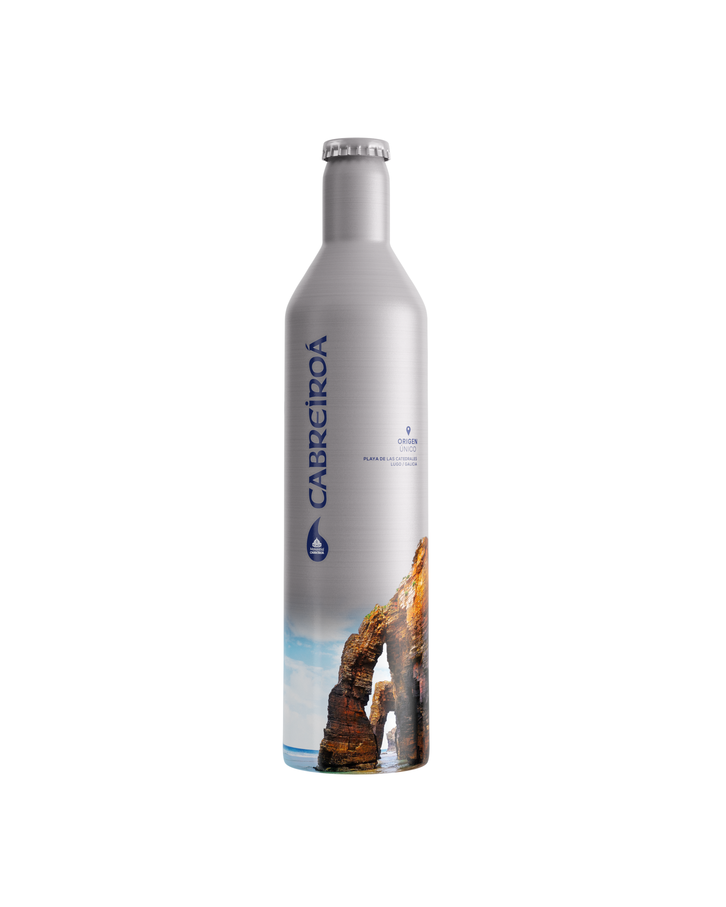 Botella Agua Mineral Natural 50cl Aluminio - Catedrales - Cabreiroá
