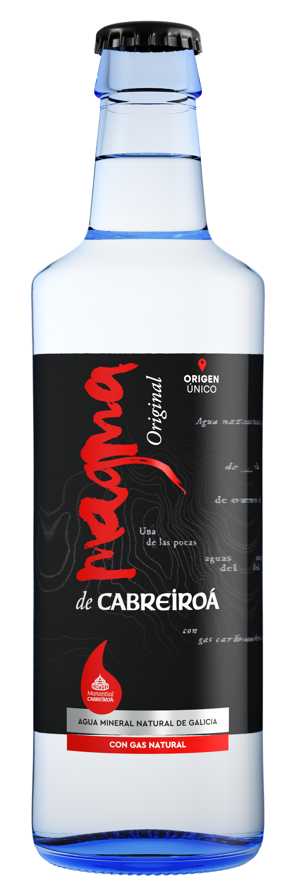 Botella Agua con Gas 33cl Vidrio - Magma - Cabreiroá