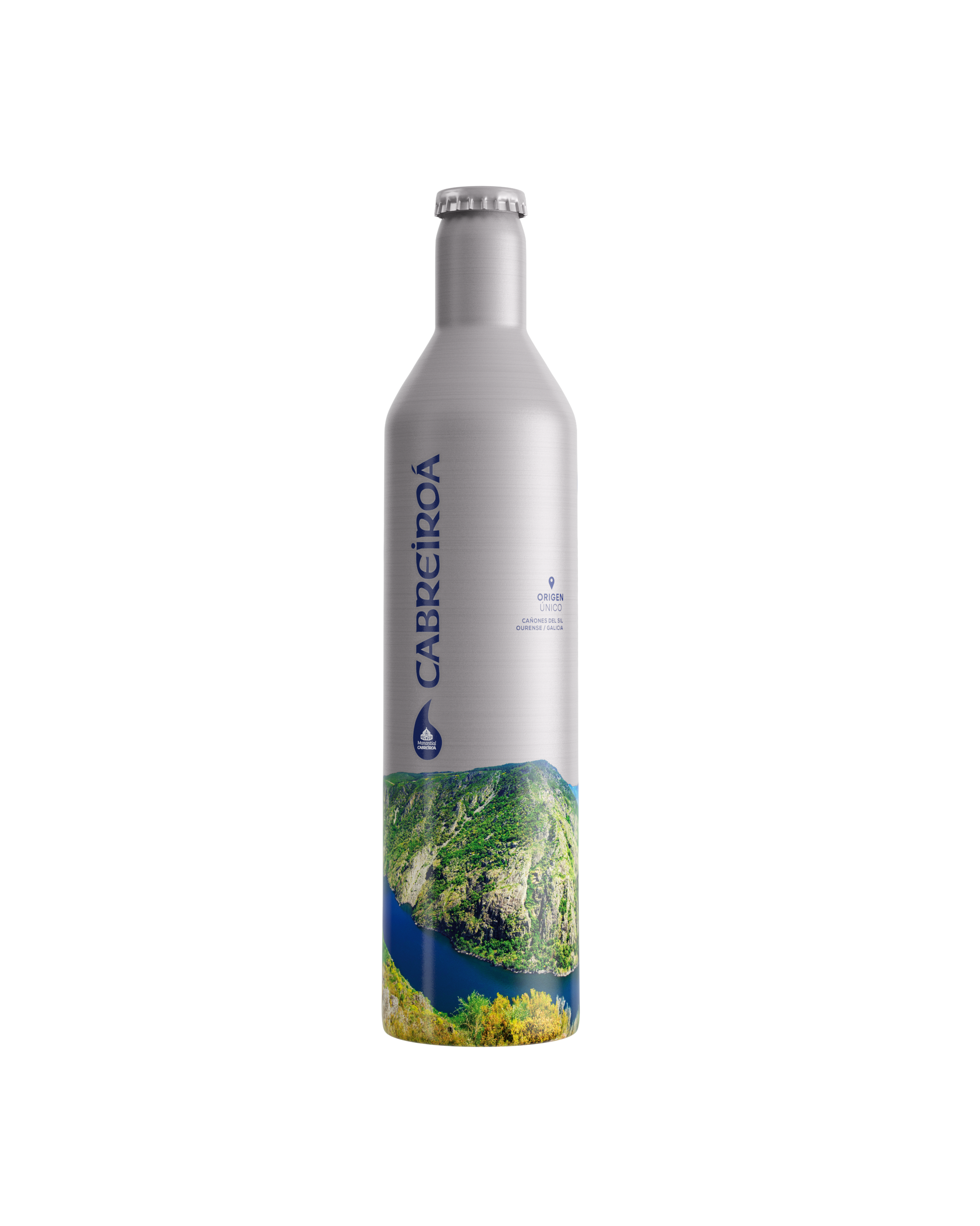 Botella Agua Mineral Natural 50cl Aluminio - Cañones Sil- Cabreiroá